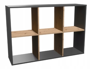 Стелаж TopEshop 110 см x 75 см x 30 см, антрацит