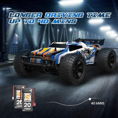 Радіокерований позашляховик DEERC 9205E 1:10 4WD, 48 км/год, 2 акумулятори - іграшка для дітей та дорослих