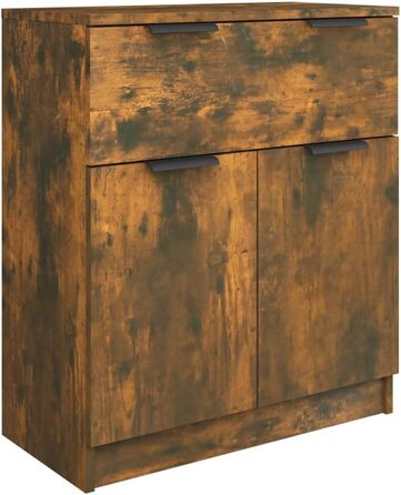 Комод vidaXL для вітальні та коридору, димчастий дуб, 60x30x70 см, ДСП, багатофункціональна шафа