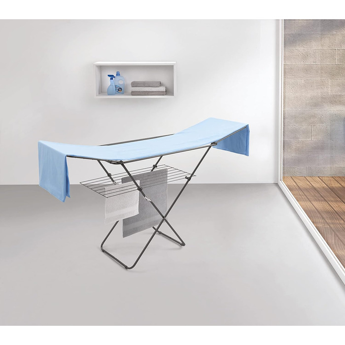 Сушарка для білизни Metaltex Panarea Onyx, металева, з додатковою решіткою, 18 м