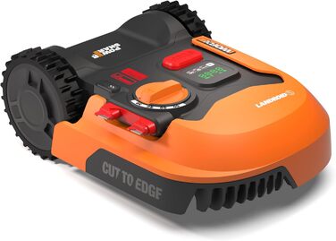 Робот-газонокосачка WORX Landroid Plus WR167E для газонів до 700 м² з обмежувальним кабелем (AIA Navigation, керування через додаток, плаваюче лезо - кут нахилу до 35%, ширина косіння 18 см, висота косіння 30-60 мм, WIFI + Bluetooth)