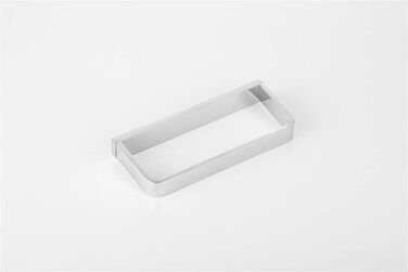 Flybath Кільце для рушників, масивна латунь, квадратна форма, хром, 20 см, для ванної та кухні, настінне кріплення