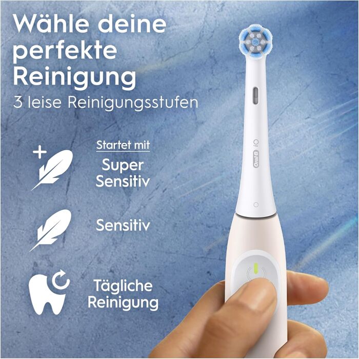 Електрична зубна щітка Oral-B iO Series 2 з магнітною технологією, 3 режими чищення, колір Calm Pink