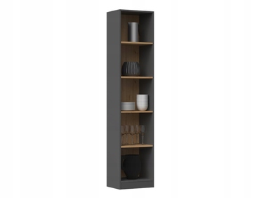 Стелаж TopEshop 40 x 182 x 30 см, антрацит, дуб артизан
