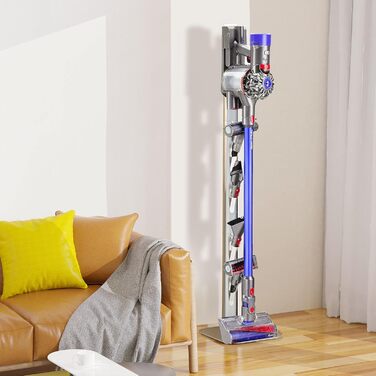 Підставка для пилососа OUTBROS сумісна з Dyson Gen5, V15s, V15, V12 Slim, V11, V10, V8, V7, V6, універсальна, підлогова, срібляста