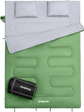 Двомісний спальний мішок KingCamp Oxygen 250 XL, до -3°C, довгий, для кемпінгу
