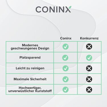 Модерний чорний блок для ножів Coninx з гнучкими ламелями, універсальний ніжовий тримач без ножів, стильна підставка для зберігання ножів