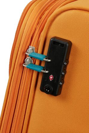 Валіза American Tourister Pulsonic Spinner M, розширювана, 68 см, 64/74 л, жовта (Sunset Yellow)