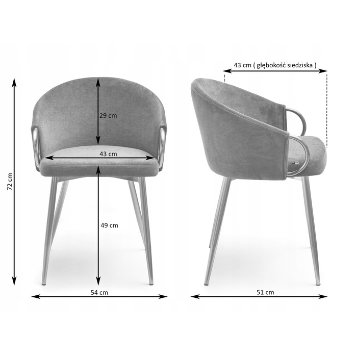 Стілець Mebel-Partner, тканина, бежевий, 1 шт.