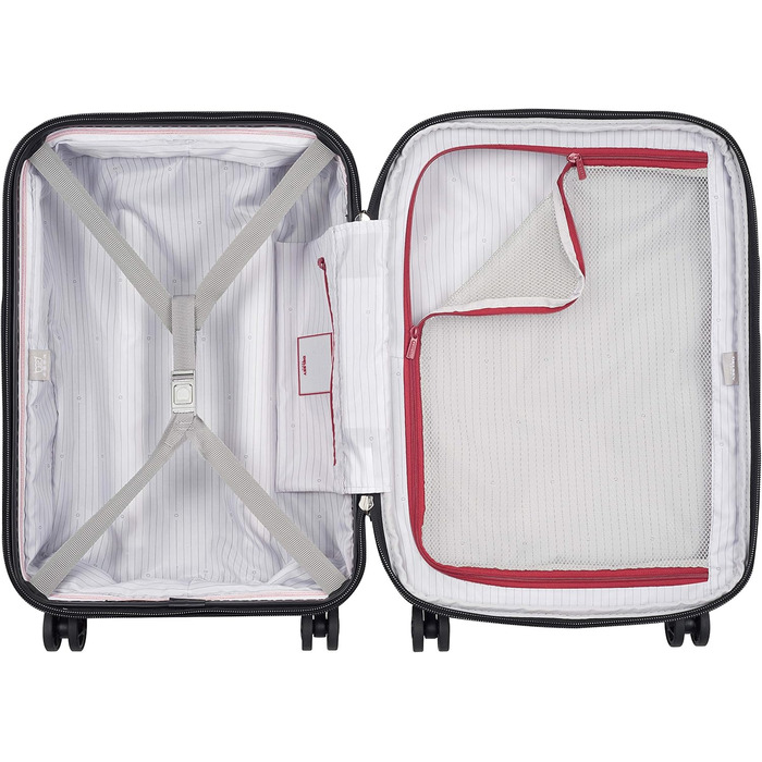 Валіза DELSEY PARIS Segur Slim Line 2.0 на 4 колесах, сіра, розмір L, для ручної поклажі