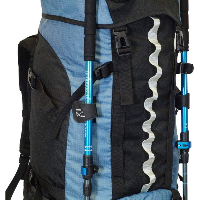 Рюкзак outdoorer Backpacker 4 Continents 85+10 л з фронтальним відкриттям і дощовиком для подорожей, трекінгу та бекпекінгу