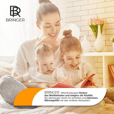 Інфрачервоний обігрівач-картина BR Bringer з Wi-Fi термостатом, 800 Вт, 60x100 см, мармурова текстура, рожевий, з рамкою, UV-друк