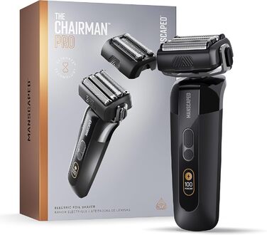 Електричний чоловічий триммер та бритва MANSCAPED® The Chairman™ PRO з SkinSafe® насадками та тримером для тіла