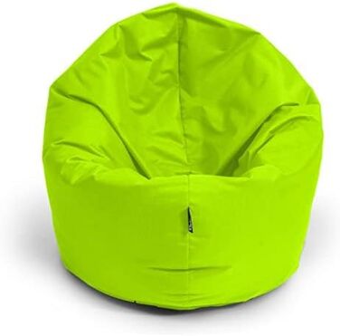 Дитячий та підлітковий пуф BuBiBag для дому та вулиці, ігровий мішок-мат для сидіння з наповнювачем, 100 см, колір ківі