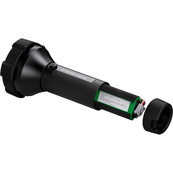 Потужний ліхтар Ledlenser P18R Work, 4500 люмен, LED, акумуляторний, фокусування, USB-зарядка, дальність 720 м, X-Lens Technology, професійний робочий ліхтар