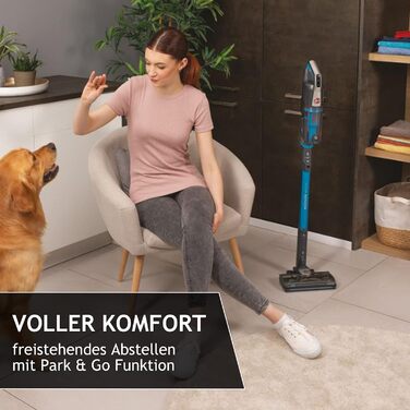 Бездротовий пилосос Hoover H-FREE 500 PETS для шерсті тварин, акумуляторний, 2-в-1 (ручний та вертикальний), до 30 хв роботи, без мішка, насадка для шерсті, LED-підсвітка, паркування, компактний