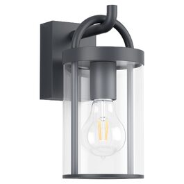 Стіна з зовнішнього освітлення Klighten Vintage Industrial, антрацит, алюміній, цоколь E27, IP44 для тераси та саду (без лампочки)