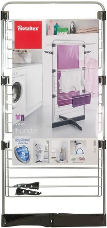 Сушарка для білизни Metaltex Thunder, 22 м, вертикальна, металева