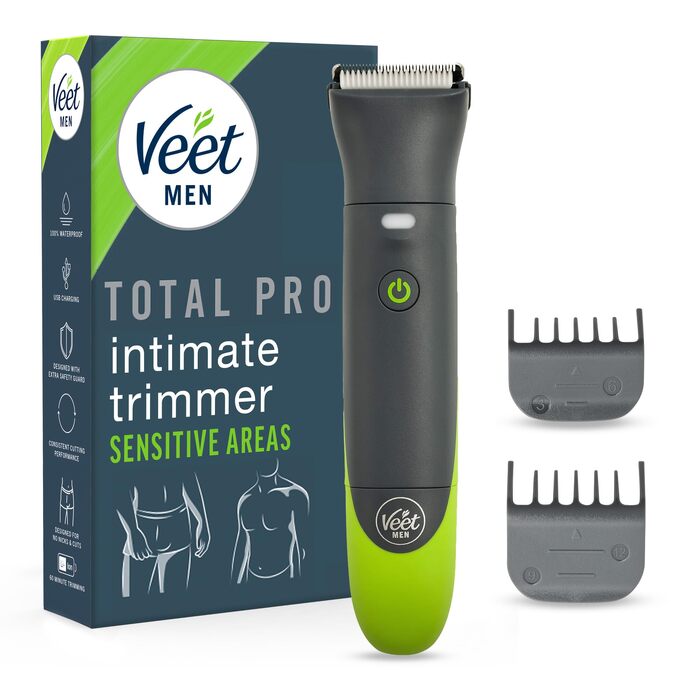 Veet Men Intimate Trimmer – Триммер для інтимної зони чоловічий, водонепроникний, для тіла та обличчя