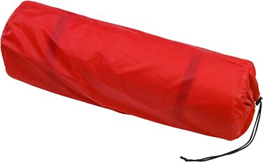 Самонадувний туристичний килимок ALPIDEX 6 см, 200x66 см, червоний, ізоляційний, піна, для кемпінгу та відпочинку