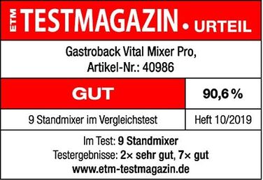 Стаціонарний блендер GASTROBACK 40986, 1200 Вт, для кухні