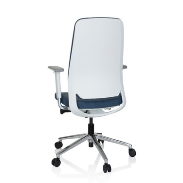 Офісне крісло / поворотне крісло CHIARO T4 WHITE тканина синя hjh OFFICE