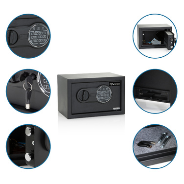 Сейф / сейф SAFE COMPACT III 8,5л чорний hjh ОФІС