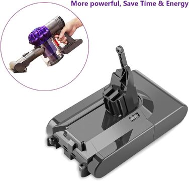 Акумулятор V8 21.6V 4.0Ah для пилососа Dyson V8 (Absolute, Animal, Motörhead, Fluffy) - Оригінал, Замінний