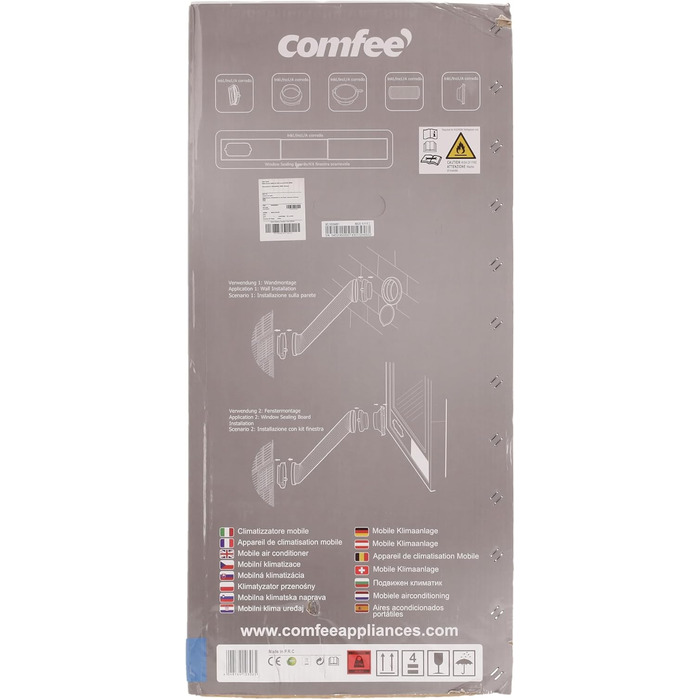 Переносний кондиціонер Comfee MPPH-09CRN7, 9000 BTU (2,6 кВт), охолодження, вентиляція та осушення, для приміщень до 33 м², з гнучким повітроводом