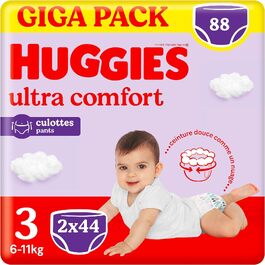 Підгузки-трусики Huggies Ultra Comfort, розмір 3 (6-11 кг), 88 шт.