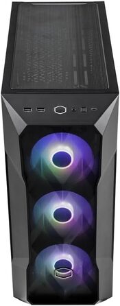 Корпус Cooler Master MasterBox TD500 Mesh V2 E-ATX, чорний, з тессельованою сіткою, 3×120 мм ARGB-вентилятори, скляна бокова панель, USB Type-C 10 Гбіт/с, знімна верхня кришка, мід-тауер