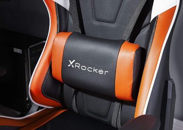 Ігрове крісло X Rocker Agility eSports, ергономічне, офісне, помаранчево-чорне