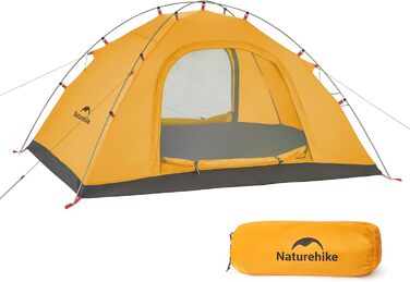 Намет Naturehike P-Serie для кемпінгу, 2-місний, ультралегкий, 4 сезони, антивід ультрафіолету, сімейний, для туризму та відпочинку на природі