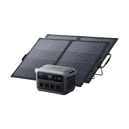 Портативна електростанція Anker SOLIX C2000 Gen 2 2048Wh 2400W (пікова 4000W), сонячний генератор LiFePO4, швидка зарядка за 58 хв, для кемпінгу та дому (C2000 Gen2+2*200W)