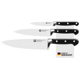 Набір кухонних ножів ZWILLING Professional S, 3 предмети (10 см, 16 см, 20 см), Made in Germany