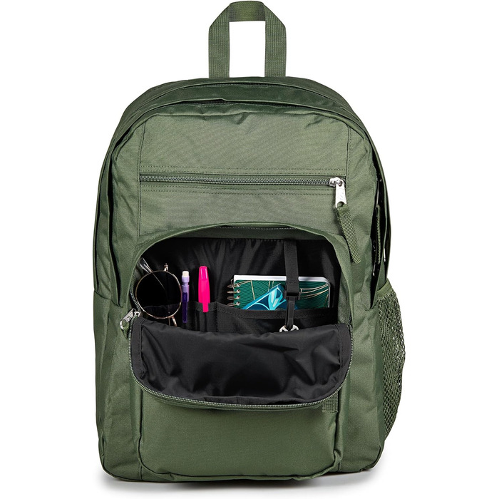 Рюкзак JanSport Big Student Cargo Green, великий шкільний рюкзак, місткий, зелений колір