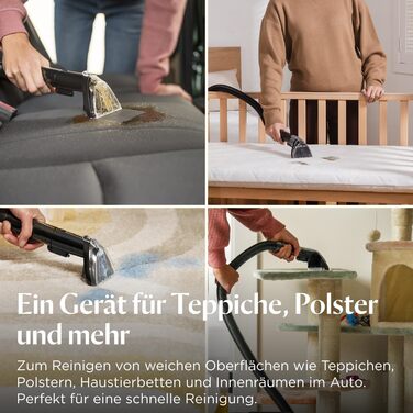 BISSELL SpotClean ProHeat Advanced - професійний мийник килимів та м'яких меблів, 1125W, з кабелем, 3924N