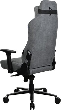 Ігрове крісло Arozzi Vernazza SoftFabric, ергономічне, комп'ютерне, офісне, з преміум-оббивкою, регульоване по висоті, з підлокітниками, люлькою, підтримкою попереку та шиї, сіре, розмір L