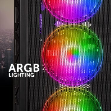 Корпус для ПК Kolink Citadel Mesh ARGB, Midi-Tower, E-ATX, з підсвіткою RGB, загартоване скло, вентилятори, комп'ютерний корпус
