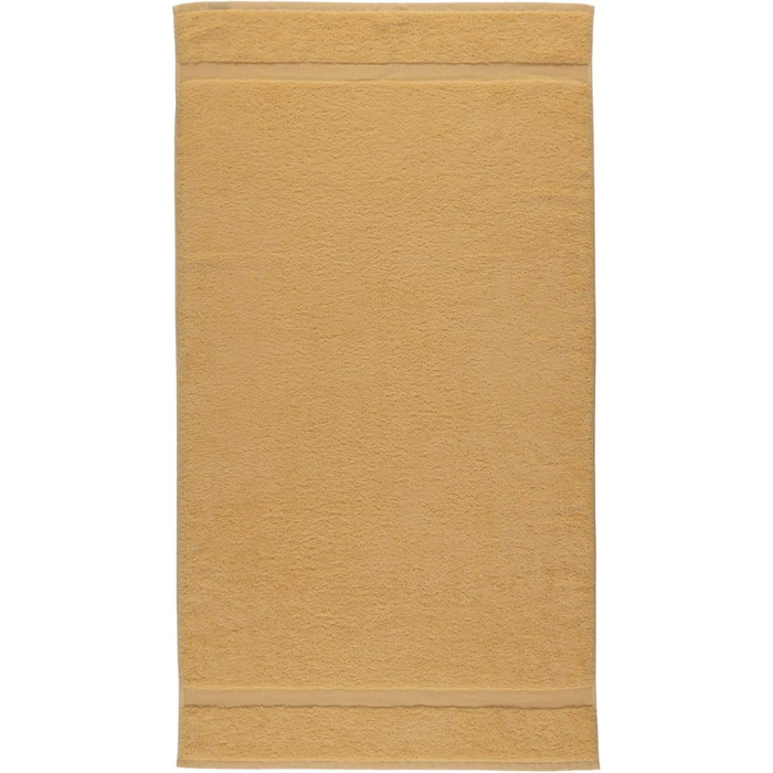 Махровий рушник Rhomtuft Princess 70x130 см, жовтий, преміум