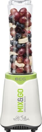 Смузі-мейкер ECG SM 3510 Mix&Go, 350 Вт, пластик, біло-зелений
