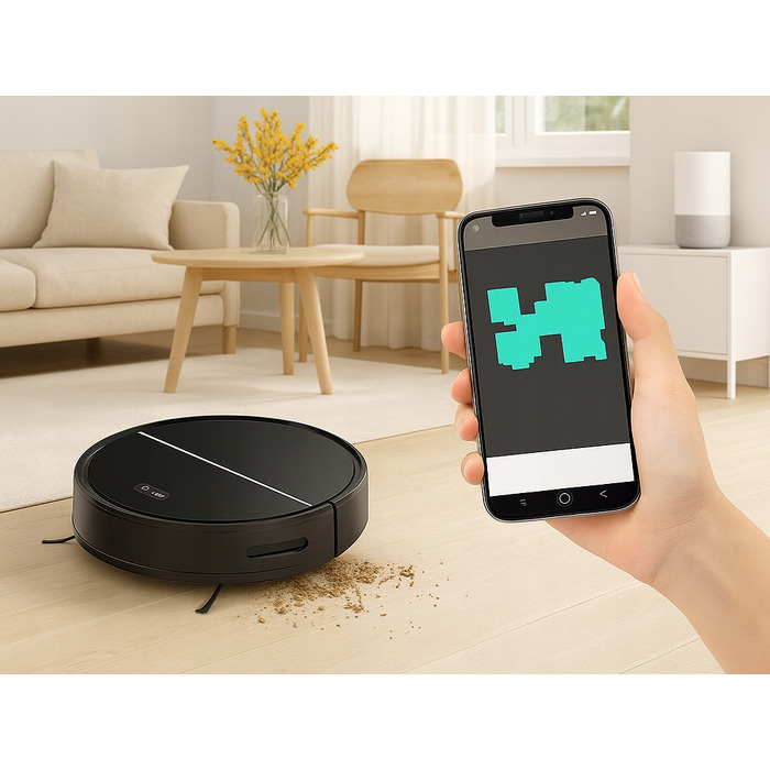 Робот-пилосос Liectroux M7S Pro, чорний