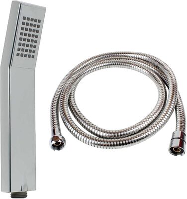 Душовий набір Sanixa Go1401/200 Quadra з квадратною лійкою, шланг 200 см, душова лійка, шланг для душу