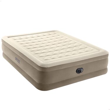Надувний матрац Intex Queen Ultra Plush Fiber-Tech RP 152x203x46 см (64428ND) - двоспальний, флокований