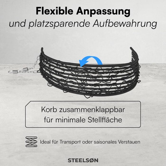 Крісло-гойдалка підвісне STEELSØN Alarian для 2 осіб, ротанг, чорний, з подушками, до 220 кг - для саду, тераси, дому