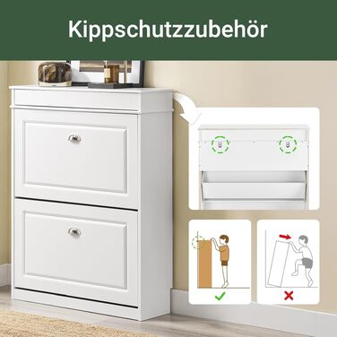 Шафа для взуття SoBuy з шухлядою та гачками, 8 пар, блакитна, MDF, 54x24x82 см – FSR78-B