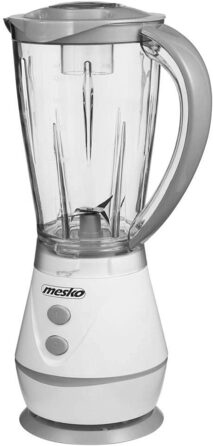 Блендер стаціонарний Mesko MS 4060g, 1 л, 500 Вт, 2 швидкості, нержавіюча сталь, BPA-free, пластик