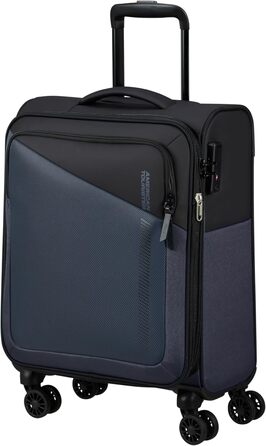 Валіза American Tourister Daring Dash Spinner L, розширювана, 77 см, 107/117 л, чорна/сіра