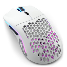 Бездротова ігрова миша GLORIOUS Model O Wireless, BAMF-сенсор, 69г, 2.4GHz, PTFE-ніжки, біла матова