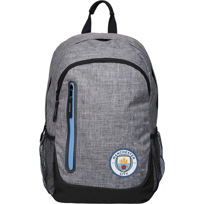 Рюкзак для ноутбука Manchester City FC Foco, сірий меланж, футбольний клуб, першокласна якість